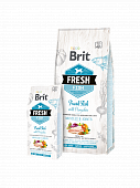 Сухой Корм Brit Fresh Adult Large Breed Muscles & Joints для собак крупных пород с рыбой и тыквой Сухой Корм Brit Fresh Adult Large Breed Muscles & Joints для собак крупных пород с рыбой и тыквой