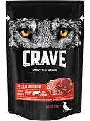 Паучи Crave для взрослых собак с говядиной в желе