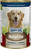 Консервы Happy Dog для взрослых собак с телятиной и сердцем Консервы Happy Dog для взрослых собак с телятиной и сердцем