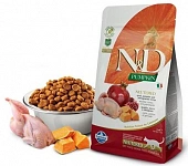 Сухой Корм Farmina N&D Adult Grain Free Neutered беззерновой для стерилизованных кошек тыква, перепёлка, гранат Сухой Корм Farmina N&D Adult Grain Free Neutered беззерновой для стерилизованных кошек тыква, перепёлка, гранат