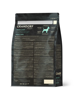 Корм Grandorf Fresh Dog Lamb Mini свежее мясо ягненка с бататом для взрослых собак мелких пород