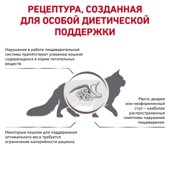 Royal Canin Gastrointestinal Moderate Calorie GIM 35 Feline корм сухой для кошек при расстройствах пищеварения