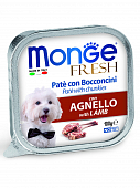 Ламистеры Monge Dog Fresh для собак с ягнёнком