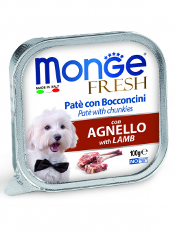 Ламистеры Monge Dog Fresh для собак с ягнёнком