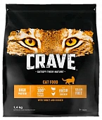 Сухой Корм Crave для взрослых кошек с курицей и индейкой Сухой Корм Crave для взрослых кошек с курицей и индейкой