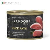 Консервы Grandorf Fresh для взрослых собак всех пород монопротеиновый паштет из утки...