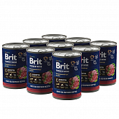 Банки Brit Premium by Nature для собак всех пород с мясным ассорти с потрошками