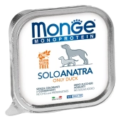 Ламистеры Monge Dog Monoprotein Solo монопротеиновый паштет для собак из утки