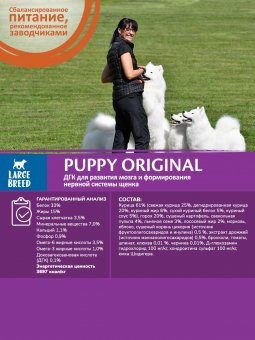 Корм Wellness Core для щенков крупных пород из курицы