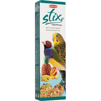 Лакомство Padovan Stix Tropical. Фруктовые палочки для попугаев и экзотических птиц