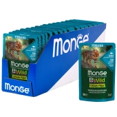 Паучи Monge Cat BWild GRAIN FREE беззерновой для стерилизованных кошек беззерновой из...