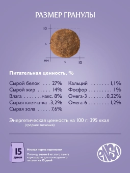 Сухой корм ENSO Dog formula Special select для собак мелких и миниатюрных пород, ягнёнок и томат