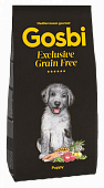 Сухой Корм Gosbi Exclusive Grain Free Puppy беззерновой для щенков всех пород с лососем и ягнёнком