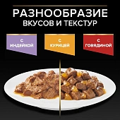 Влажный корм PRO PLAN® Nutri Savour® для котят, с индейкой в соусе, Пауч