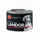 Консервы Landor Dog для собак с ягнёнком и брусникой