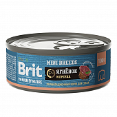 Банки Brit Premium by Nature для взрослых собак мелких пород с ягненком и гречкой
