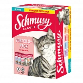 Паучи SCHMUSY мультибокс для кошек кусочки в желе Паучи SCHMUSY мультибокс для кошек кусочки в желе