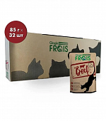 Паучи Frais Classique Cat для взрослых кошек всех пород с годяиной в нежном соусе