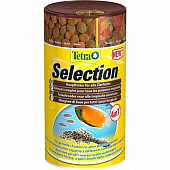 Корм Tetra Selection 4 в 1: хлопья, чипсы, гранулы, вафер микс для всех видов рыб