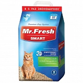 Наполнитель Mr.Fresh Smart древесный комкующийся для короткошерстных кошек Наполнитель Mr.Fresh Smart древесный комкующийся для короткошерстных кошек