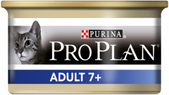 Консервы Pro Plan Adult 7+ для взрослых кошек старше 7 лет с тунцом