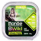 Ламистер Monge BWild Grain Free для стерилизованных кошек из кабана с овощами беззерновые Ламистер Monge BWild Grain Free для стерилизованных кошек из кабана с овощами беззерновые