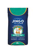 Наполнитель Jingo комкующийся для кошачьего туалета с ароматом марсельское мыло