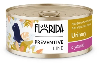 Консервы Florida Urinary для кошек для профилактики мочекаменной болезни с уткой
