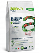 Сухой Корм Alleva Holistic Puppy Chicken & Duck для щенков маленьк пород с курицей, уткой, алое вера и женьшенем