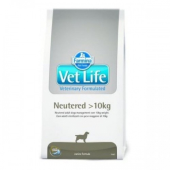 Корм Farmina Vet Life Neutered для кастрированных и стерилизованных собак весом более 10 кг