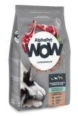 Сухой Корм Alphapet WOW Superpremium для взрослых собак средних пород с чувствительным...