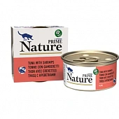 Банки Prime Nature для кошек с тунцом и креветками в желе Банки Prime Nature для кошек с тунцом и креветками в желе