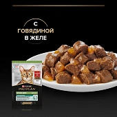 Влажный корм PRO PLAN® Sterilised MAINTENANCE для взрослых стерилизованных кошек, кусочки с говядиной в желе Влажный корм PRO PLAN® Sterilised MAINTENANCE для взрослых стерилизованных кошек, кусочки с говядиной в желе
