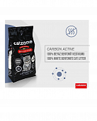 Комкующийся наполнитель Catzone Active Carbon для кошачьего туалета с активированным углем