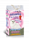 Комкующийся наполнитель Pussy-Cat для кошачьего туалета, розовый Комкующийся наполнитель Pussy-Cat для кошачьего туалета, розовый