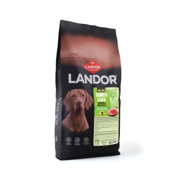 Корм Landor Adult Dog для взрослых собак средних и крупных пород с индейкой и ягнёнком