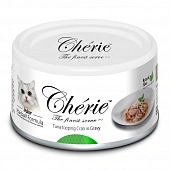 Банки Pettric Cherie Hairball Control для кошек с тунцом и мясом краба в подливе для выведения шерсти Банки Pettric Cherie Hairball Control для кошек с тунцом и мясом краба в подливе для выведения шерсти