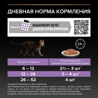 Влажный корм PRO PLAN® Nutri Savour® для котят, с индейкой в соусе, Пауч