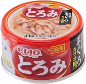 Банки Inaba Toromi для кошек с куриным филе и тунцом магуро и кацуобуси в бульоне Банки Inaba Toromi для кошек с куриным филе и тунцом магуро и кацуобуси в бульоне