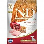 Сухой Корм Farmina N&D Puppy Mini Low Grain Chicken & Pomegranate для щенков мелких пород курица и гранат Сухой Корм Farmina N&D Puppy Mini Low Grain Chicken & Pomegranate для щенков мелких пород курица и гранат