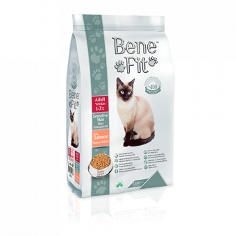 Корм BeneFit Adult Sensitive Skin with Salmon для кошек для здоровья шерсти и кожи с лососем