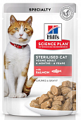 Паучи Hill's Sterilised with Salmon для стерилизованных кошек и котов с лососем до 6 лет