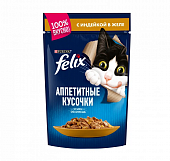 Паучи Felix для кошек аппетитные кусочки с индейкой Паучи Felix для кошек аппетитные кусочки с индейкой
