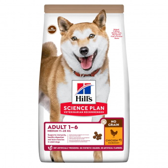 Корм Hill's Science Dog Medium No Grain Chicken для взрослых собак средних пород с курицей и картофелем беззерновой
