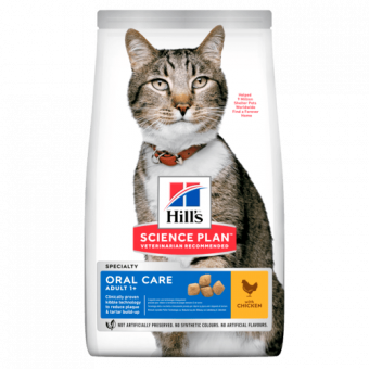 Корм Hill's Science Plan Adult Cat Oral Care Chicken для взрослых кошек для уходом за полостью рта с индейкой