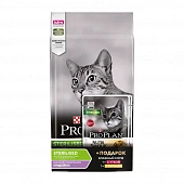 Сухой Корм Purina Pro Plan After Care для кастрированных и стерилизованных кошек с индейкой и паучи в подарок ПРОМОПАК