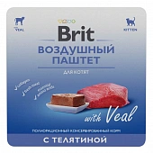 Ламистеры Brit Premium Kitten Воздушный паштет для котят с телятиной Ламистеры Brit Premium Kitten Воздушный паштет для котят с телятиной