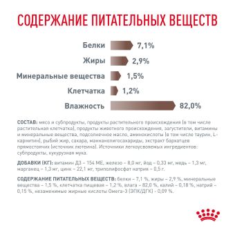 Паучи Royal Canin Gastrointestinal Moderate Calorie для кошек, склонных к набору веса при расстройствах пищеварения