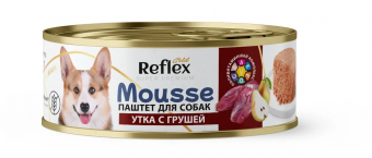 Полнорационный консервированный корм Reflex Gold для взрослых собак всех пород паштет «Утка с грушей»
