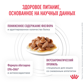 Паучи Royal Canin Renal для кошек для поддержания функции почек с рыбой в соусе
